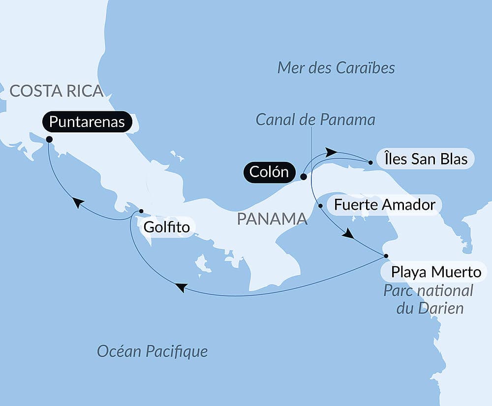 Canal de Panama et joyaux d’Amérique centrale